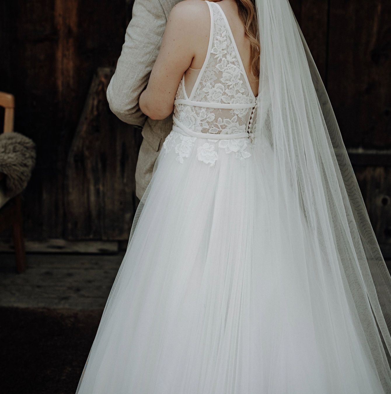Vestiti: Secondhand Brautkleid Pronovias "Marisol", Grösse 36 – Usato da Brunnen venduto da Herzig-Brautmode
