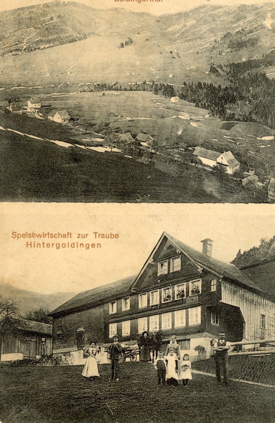 Ansichtskarten: Goldingen – Gebraucht aus Ruggell von spalkur42