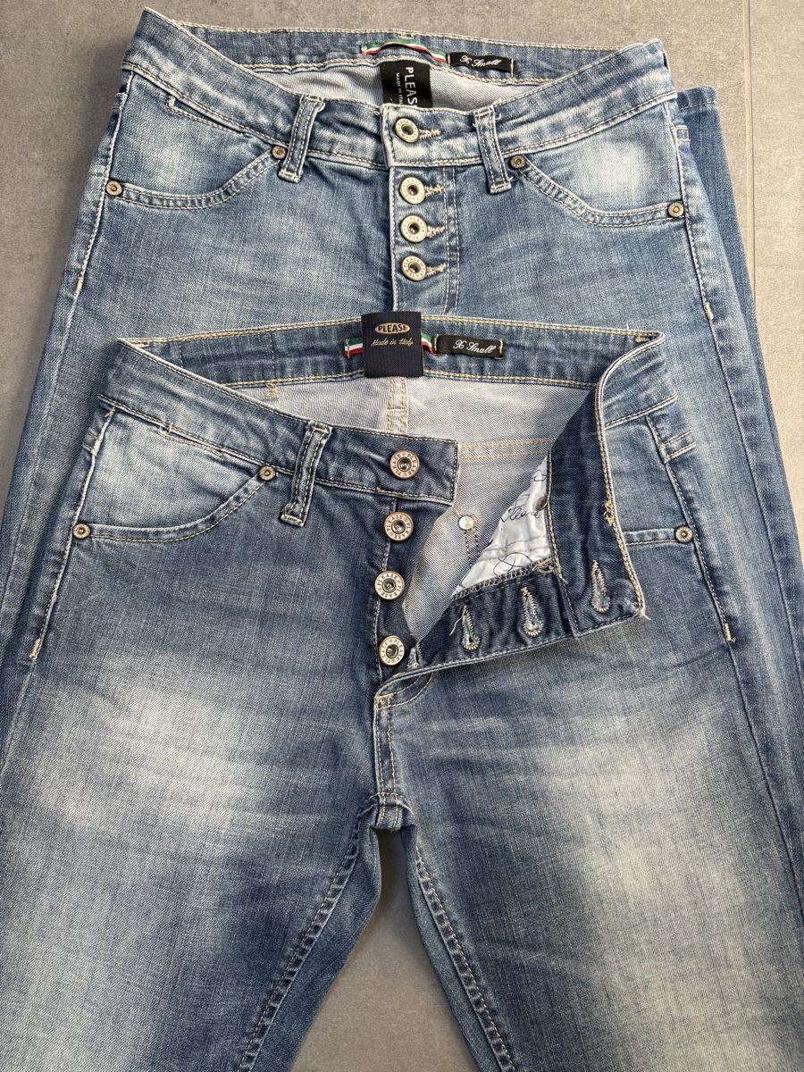 Please Jeans Jeans: Please Jeans 2 Stück mit Knopfleiste XS – Usato da Dulliken venduto da gab_jdr2