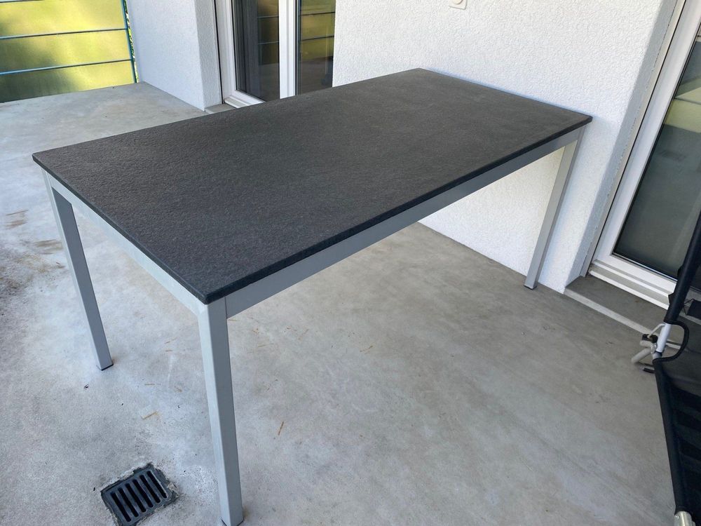 Gartentisch mit Natursteinplatte 2cm Kaufen auf Ricardo