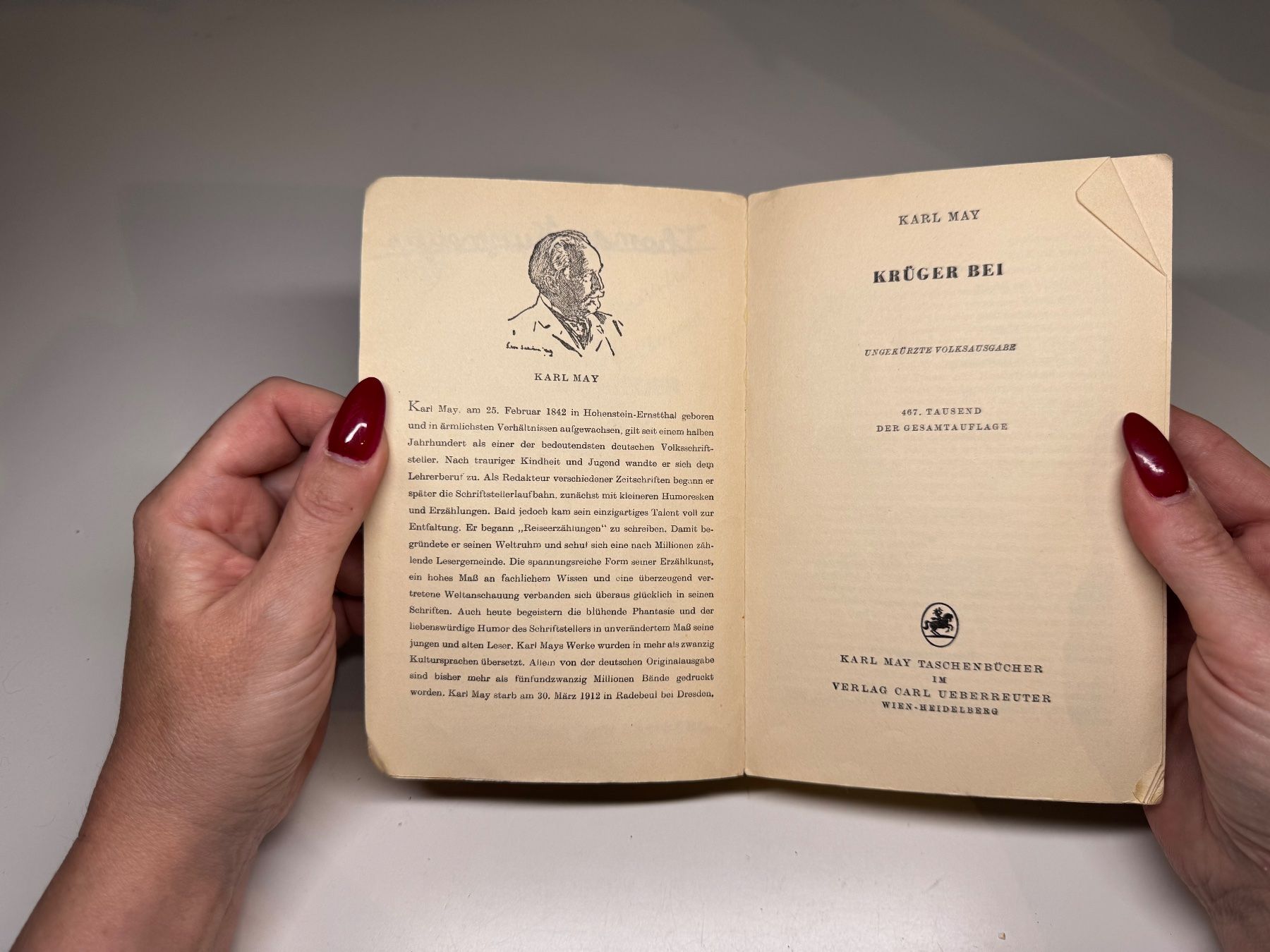 Libri: ROMAN: Karl May, Krüger Bei – Usato da Grosswangen venduto da Kleine.Knoepfe 3