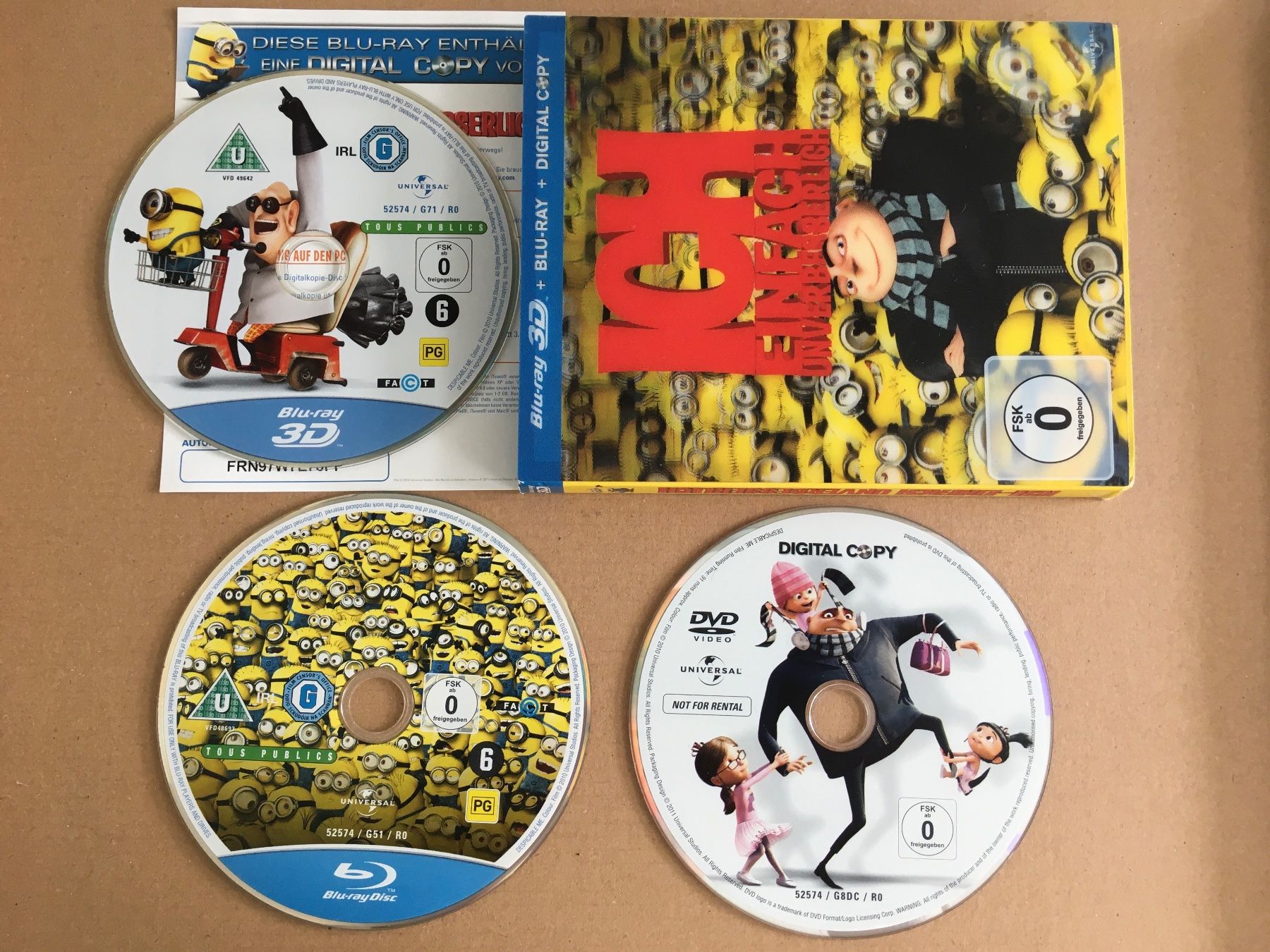 Tutti i DVDs: Ich Einfach Unverbesserlich 3D [Blu-ray] – Usato da St.Gallen venduto da MedienJoe