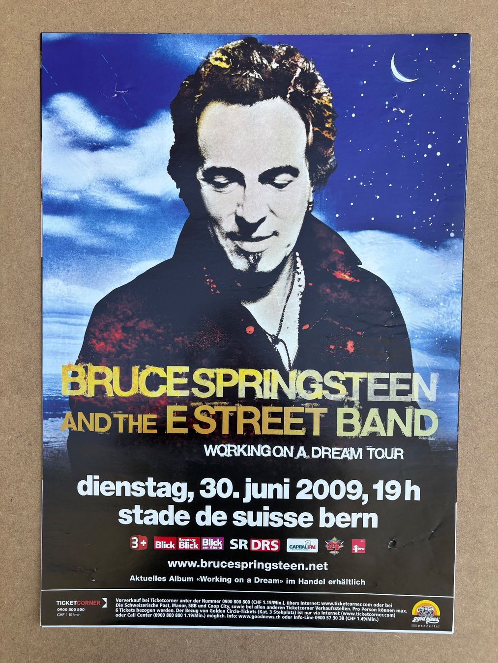 Poster & Bilder: Bruce Springsteen Konzertplakat 2009 – Gebraucht aus Egolzwil von Studart