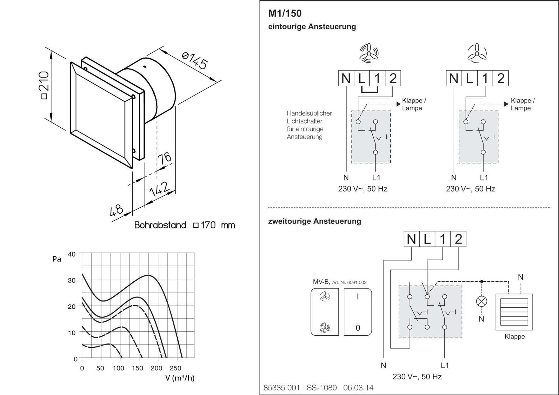 Purificatori d'aria: Helios MiniVent M1/150 Minilüfter – Nuovo e nell'imballaggio originale da Bottighofen venduto da zaap 7