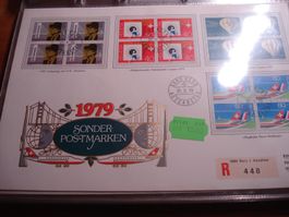 FDC-Grossbrief 1979, Sondermarken Satz 4erblocks