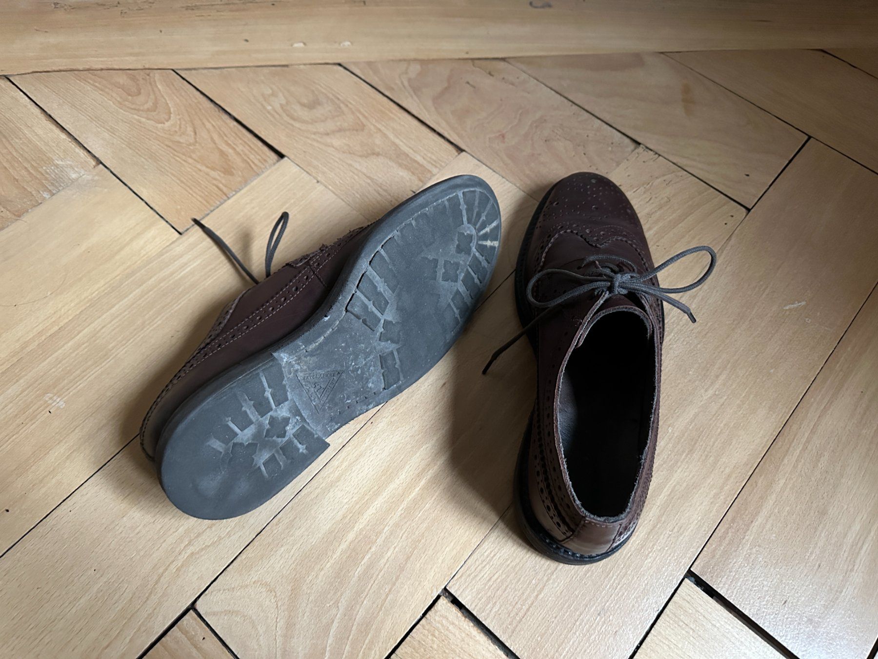 Chaussures hommes: COX - Leder Budapester Halbschuhe braun 41 – D'occasion à Zürich par Diazaio 3