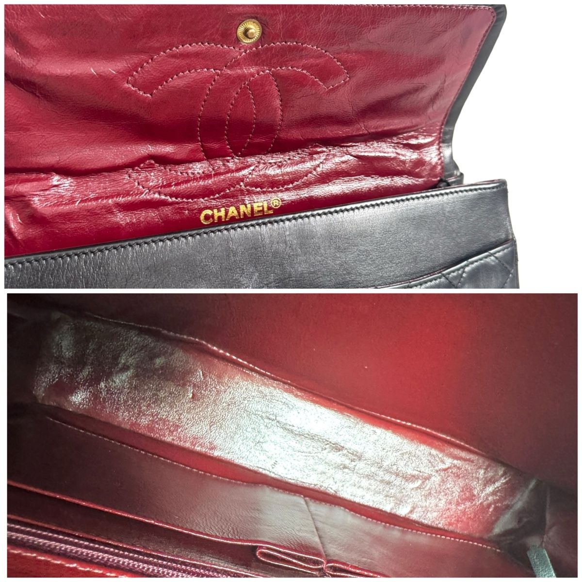 Chanel Borse da donna: CHANEL Lambskin Quilted Medium Double Flap Tasche – Usato da Kriens venduto da hannaandkiko 9