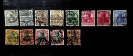 ALLEMAGNE DEUTSCHES REICH TIMBRES OBLITÉRÉS 1902   / T987