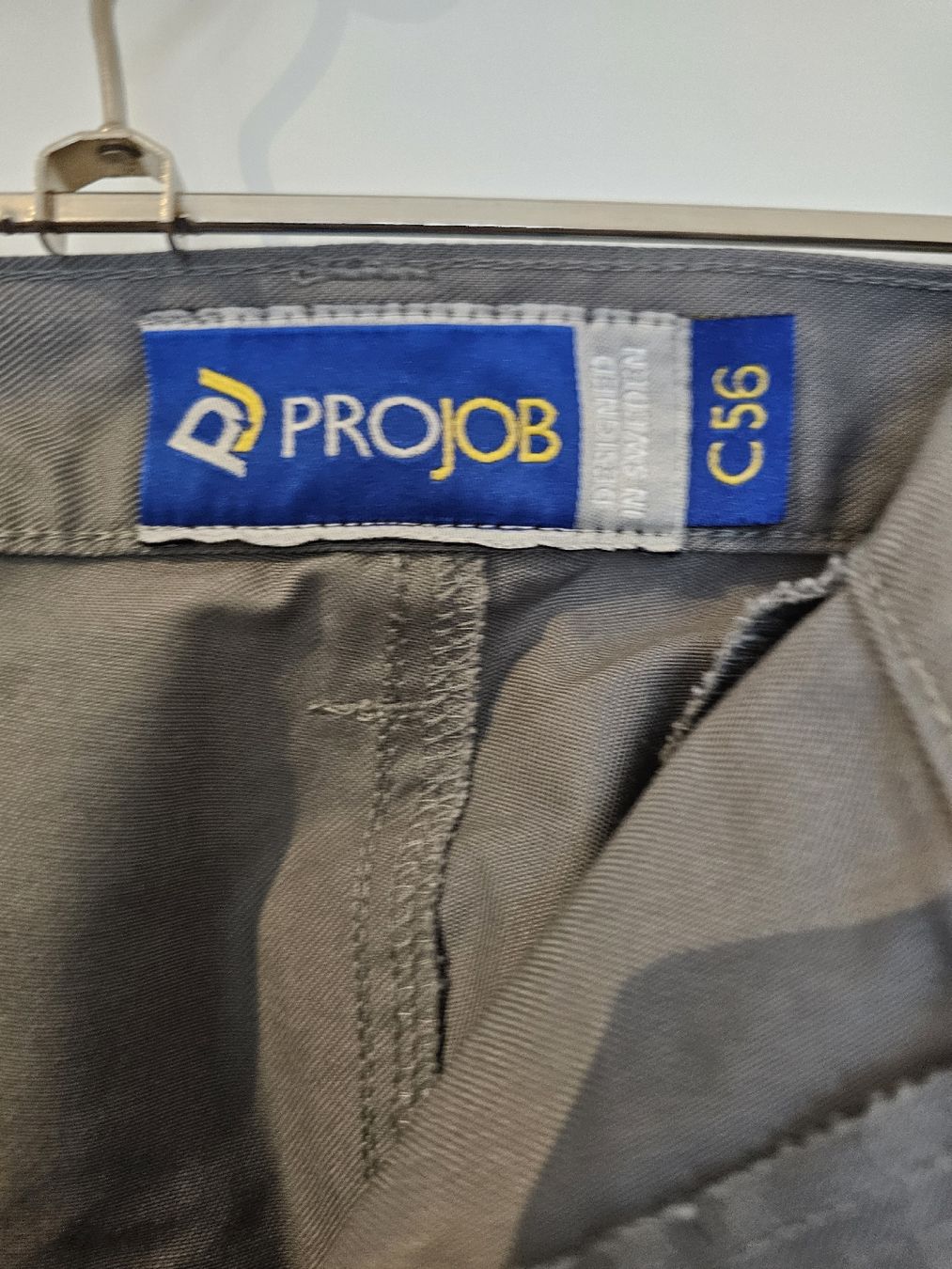 Pantaloni: PROJOB Zip-Off Arbeitshose, Gr. C56, Grau – Usato da Sirnach venduto da windrad65 1