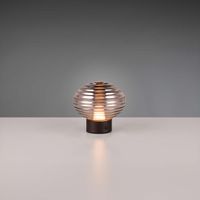 LED Tischleuchte, Rauchfarbe, 14 cm Höhe