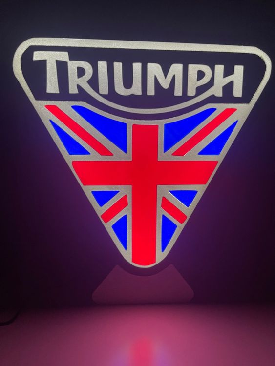 Triumph Motos Logo mit LEDs (Neu (gemäss Beschreibung)) in Luzern für ...
