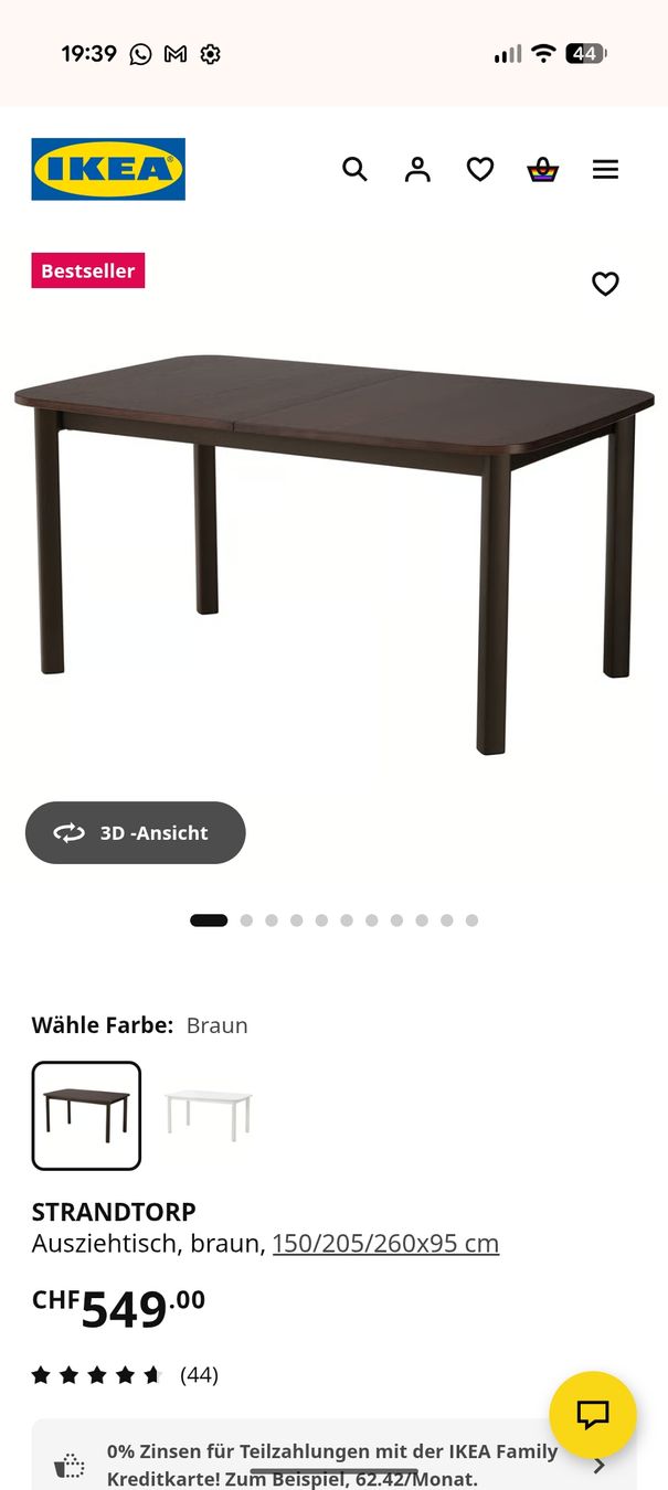 Ikea Tavoli: Ikea Esstisch – Usato da Wald ZH venduto da Karlia 6