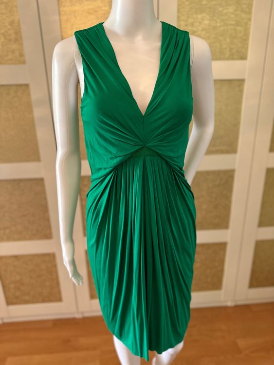 HOSS INTROPIA emerald green Grecian cocktail dress. 4