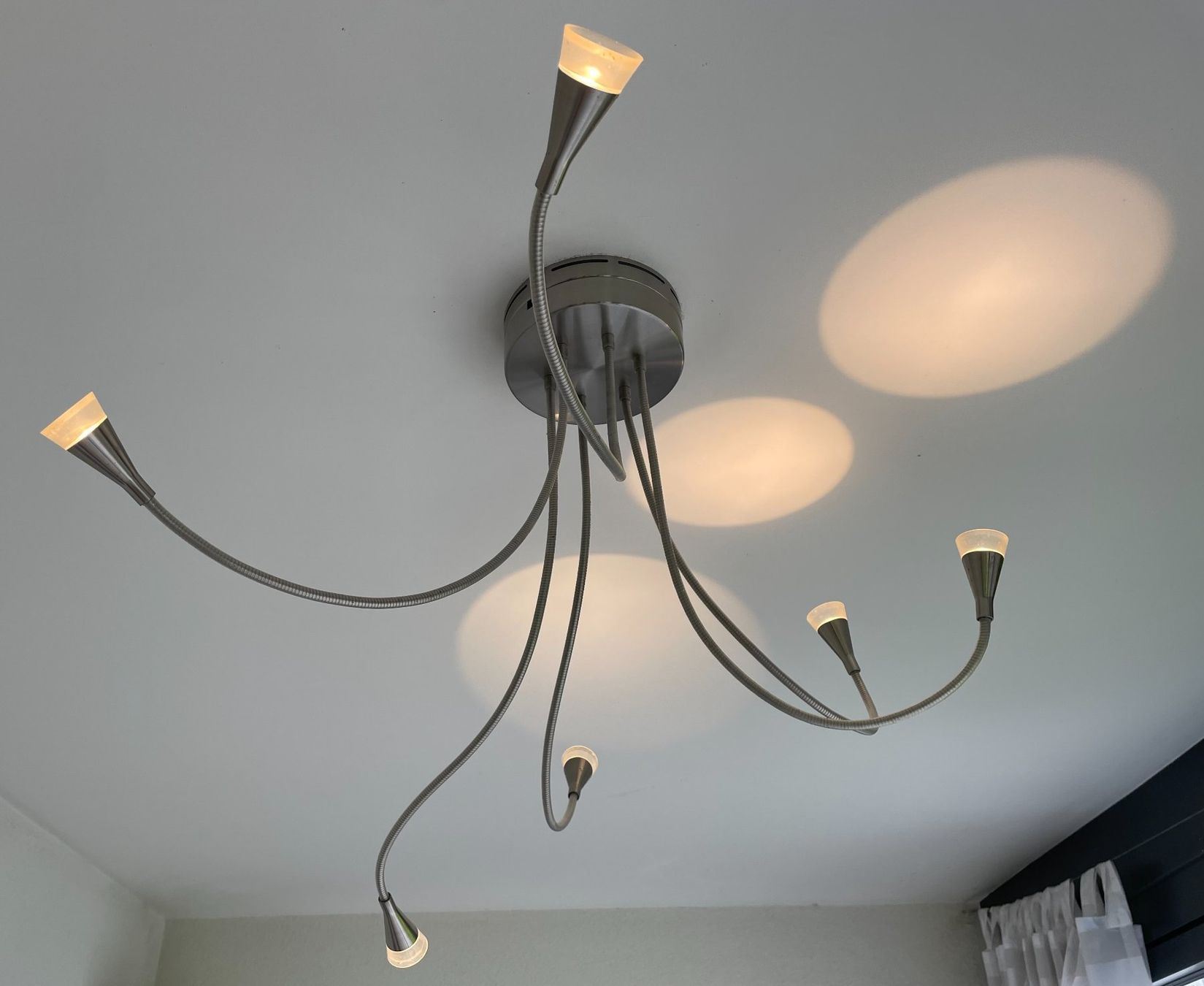 Lampadari & plafoniere: 2 Ceiling Lights, Nickel: 6 Flex Arms + 6-Spot Bar, Working – Usato da Basel venduto da JohnnyCrash 2