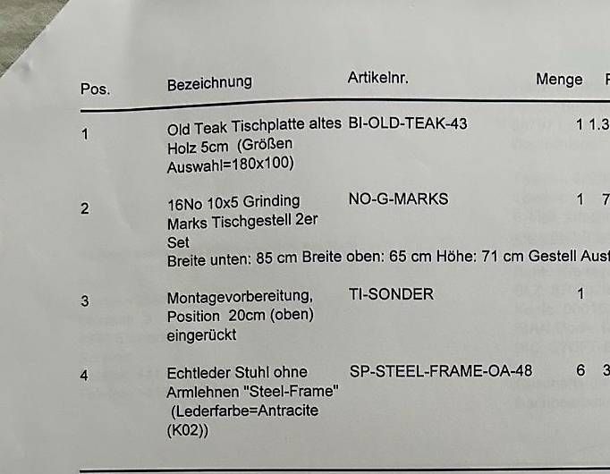 Tischset: Massiver Esstisch mit 6 Lederstühlen – Gebraucht aus Einsiedeln von benny60 2