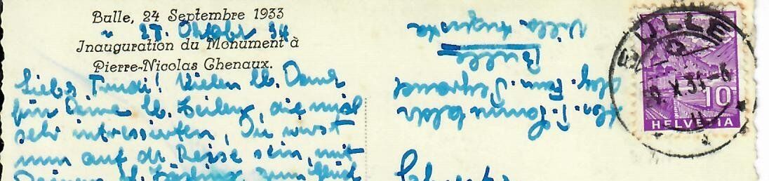 Cartoline postali: Bulle 1934 – Usato da Hochdorf venduto da Ziegel-16 1