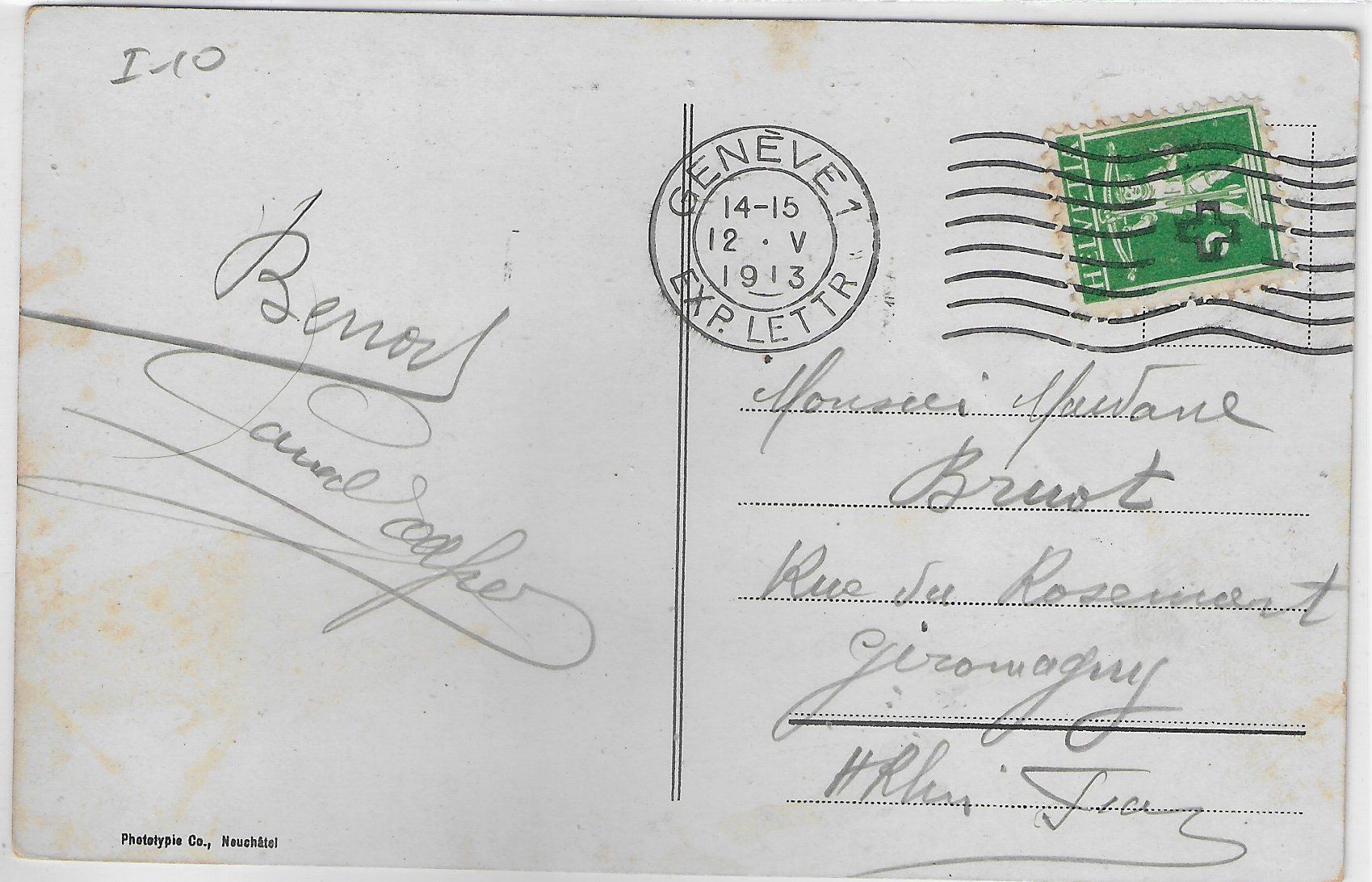 Cartoline postali: Clarens - Lac Leman - Panorama - Litho – Usato da Ettingen venduto da Kartenplanet 1