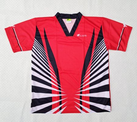 NEU! Rotes Vintage Cats Trikot, Gr. XXL Retro!