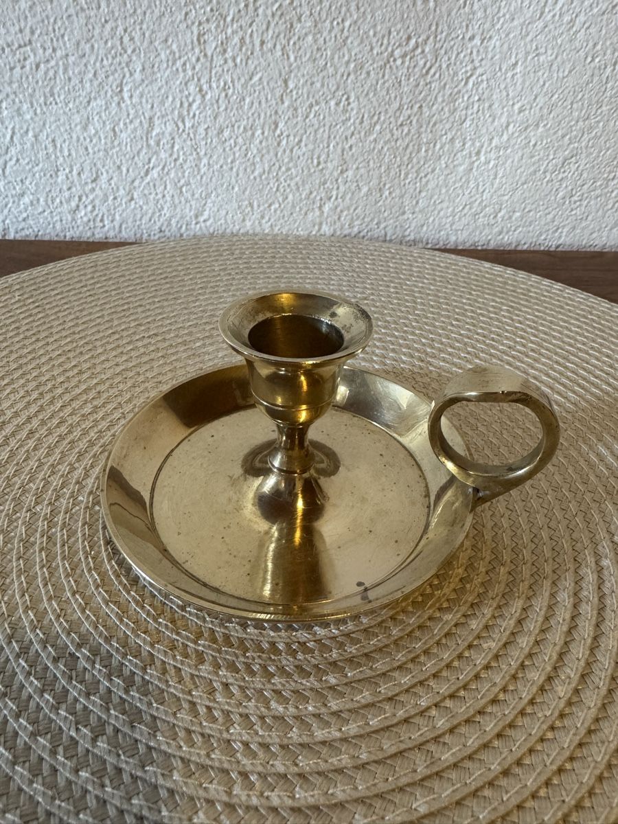 Portacandele: Vintage Kerzenhalter aus Messing – Usato da Balsthal venduto da Narulya