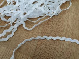3 Meter Zig Zag Band Einfassband weiss