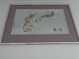 China Seindenbild hinter Glas