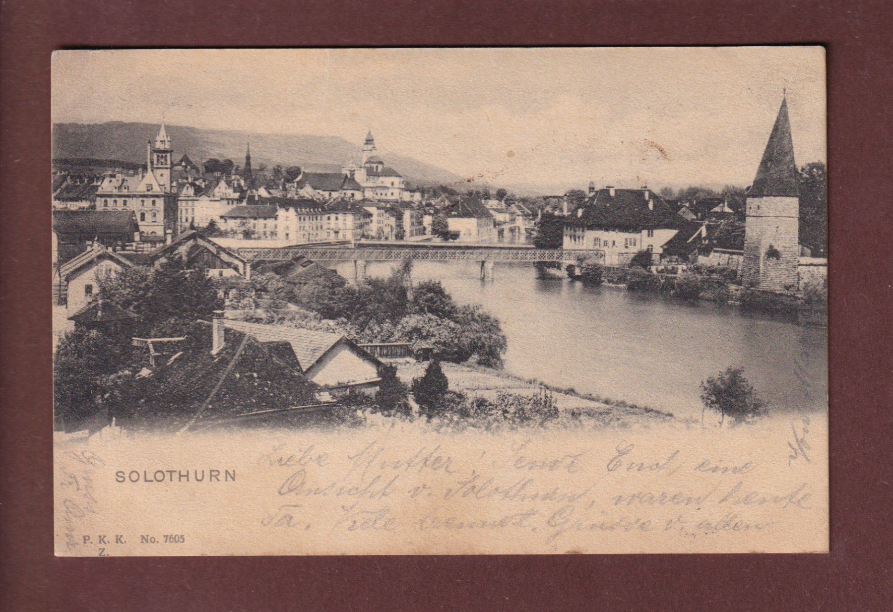Cartoline postali: SOLOTHURN - 1901 – Usato da Pully venduto da nicecards