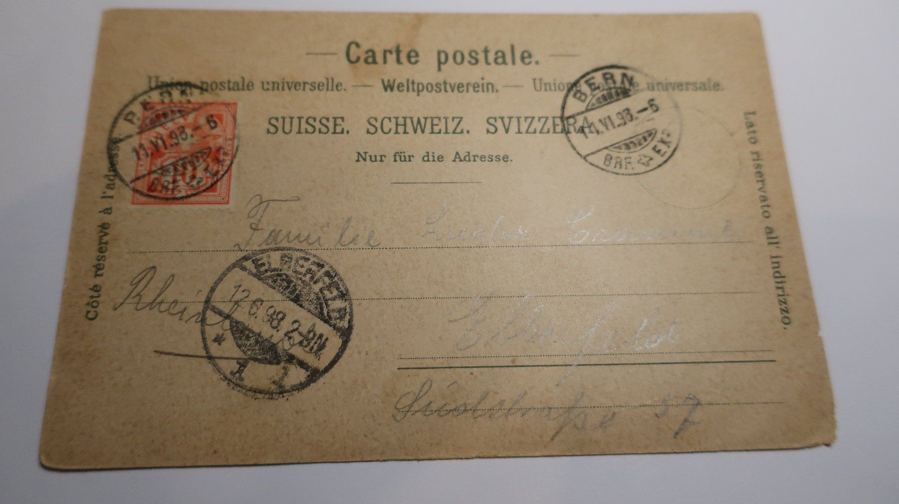 Cartoline postali: Gruss aus Interlaken 1898 – Usato da Cormoret venduto da Pascalll2001 4
