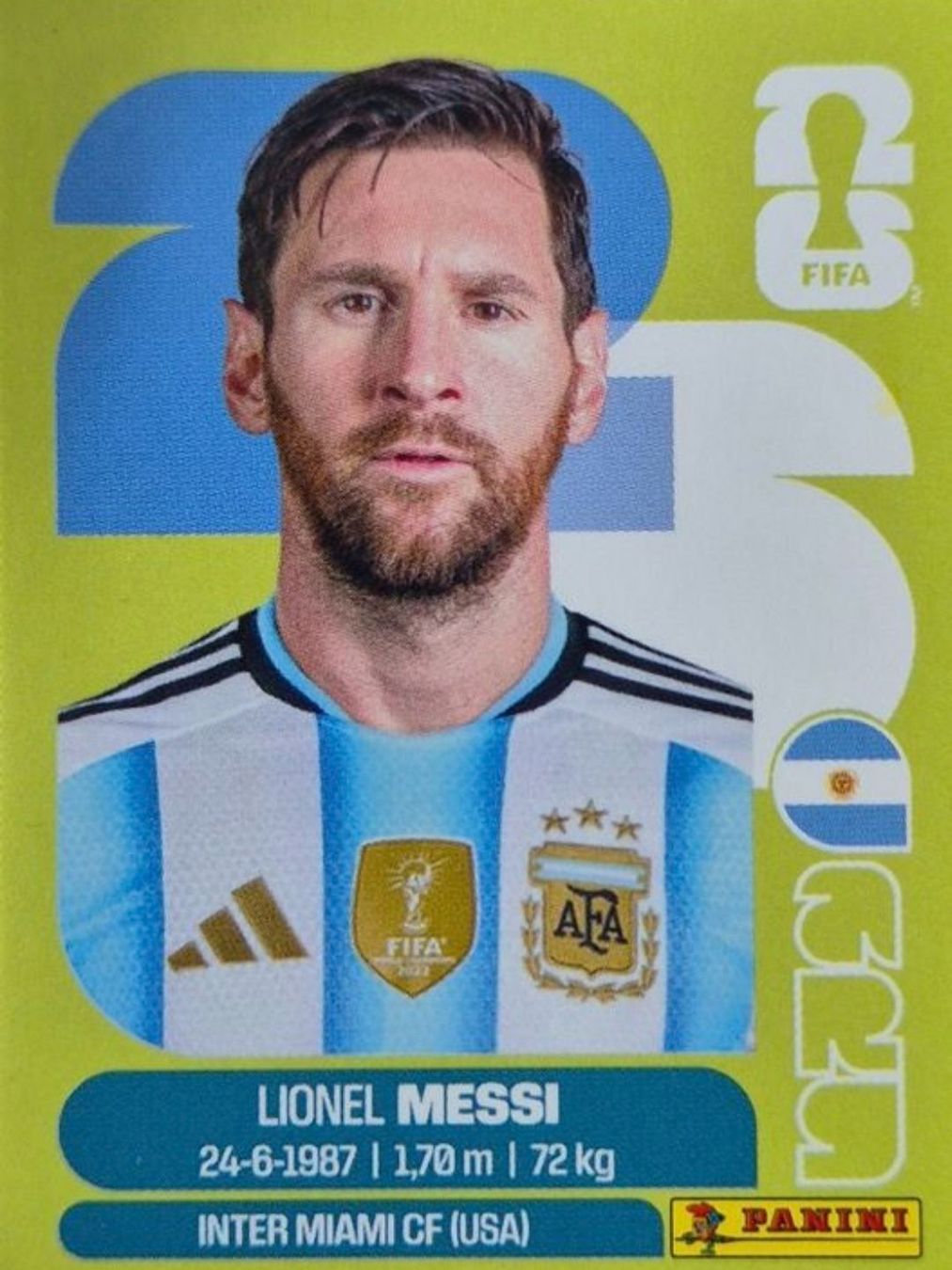 Panini Carte collezionabili: Panini WM 2022 Argentinien Messi Sticker – Nuovo (secondo la descrizione) da Altendorf venduto da caj_hry2