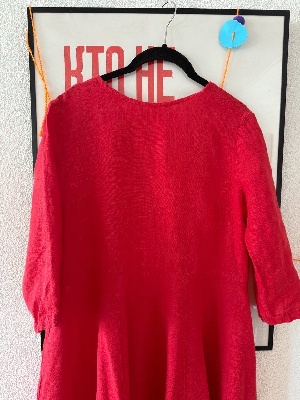 Robes: Red linen dress, size S – D'occasion à Zürich par futurmutur 2