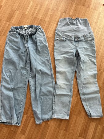 Lot de 2 pantalons H&M Mama denim taille S bon état
