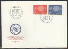 1960, FDC, Europa (Nr. 373–374) (1)