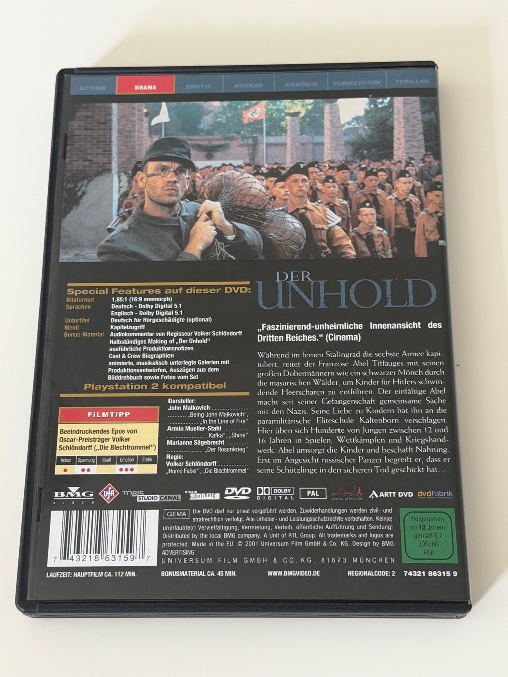 Tutti i DVDs: Der Unhold John Malkovich DVD Widescreen Edition – Usato da Altstätten SG venduto da sheamus 1