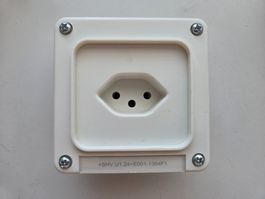 Steckdose weiss Unterputz UP Montage T13 Typ13 ABB NUPU IP22