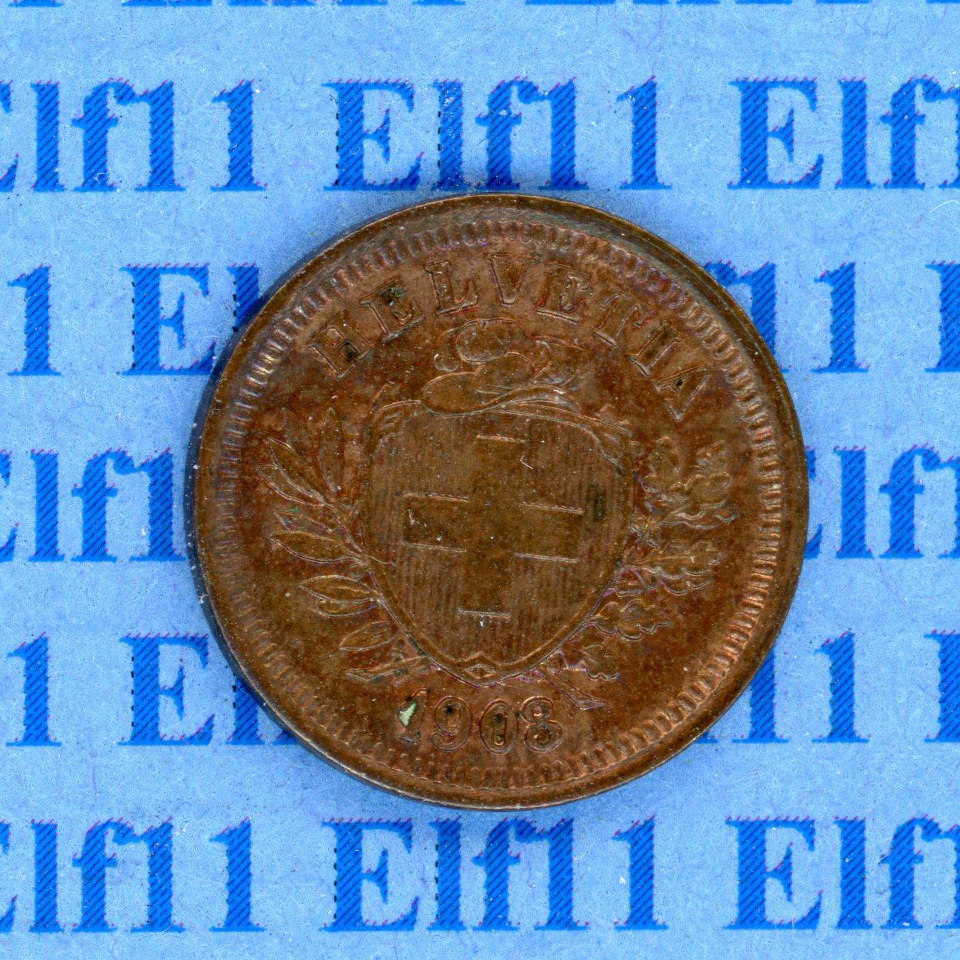 Tutti le monete: CHF___0.01 1908 vz 1 Rappen – Usato da Widnau venduto da Elf11