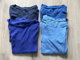 4 schöne Longhshirts Gr. 134/140 Biobaumwolle