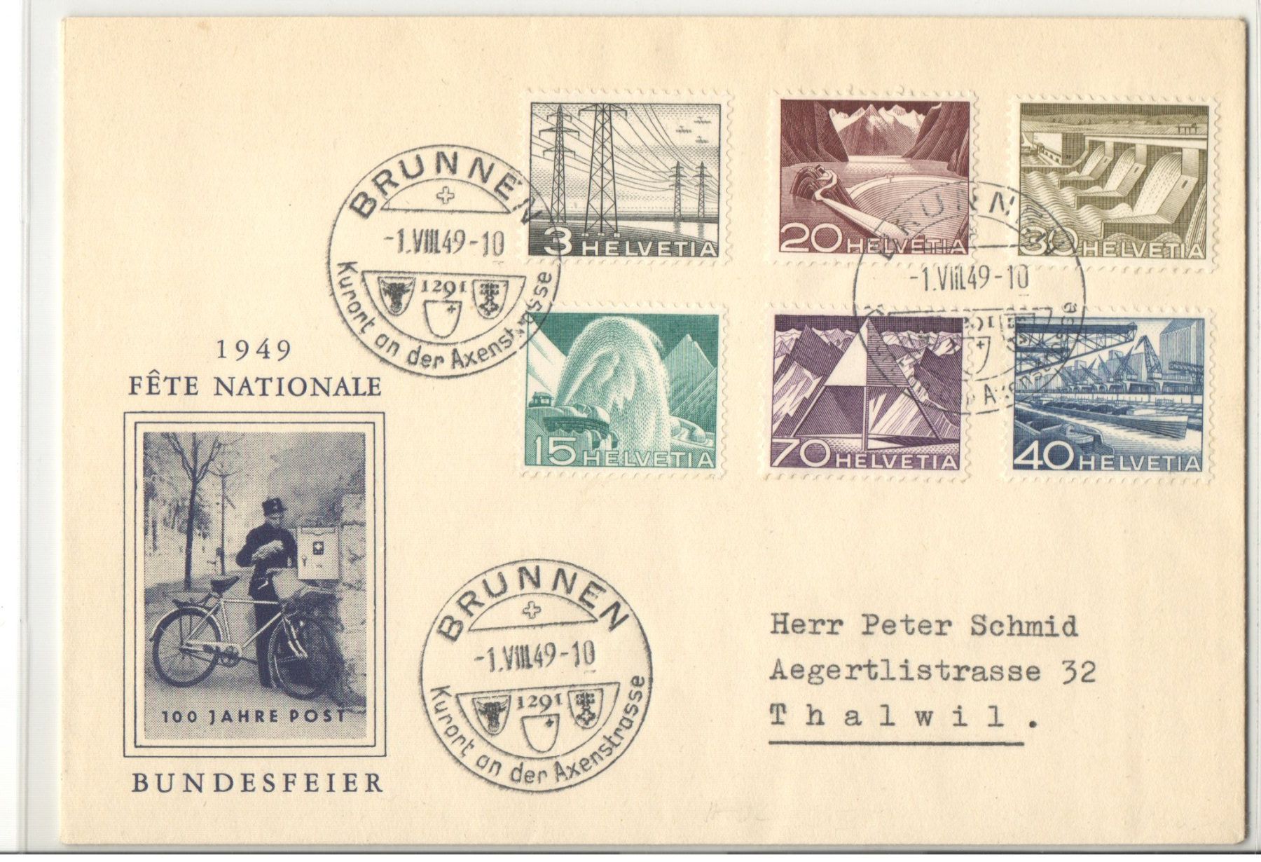 Alle Briefmarken: FDC – Gebraucht aus Echichens von Topfila 1