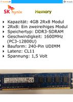 Hynix 4GB DDR3 PC3-12800U RAM