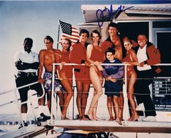 David Hasselhoff 1952- Baywatch Autogramm Foto 20x25cm