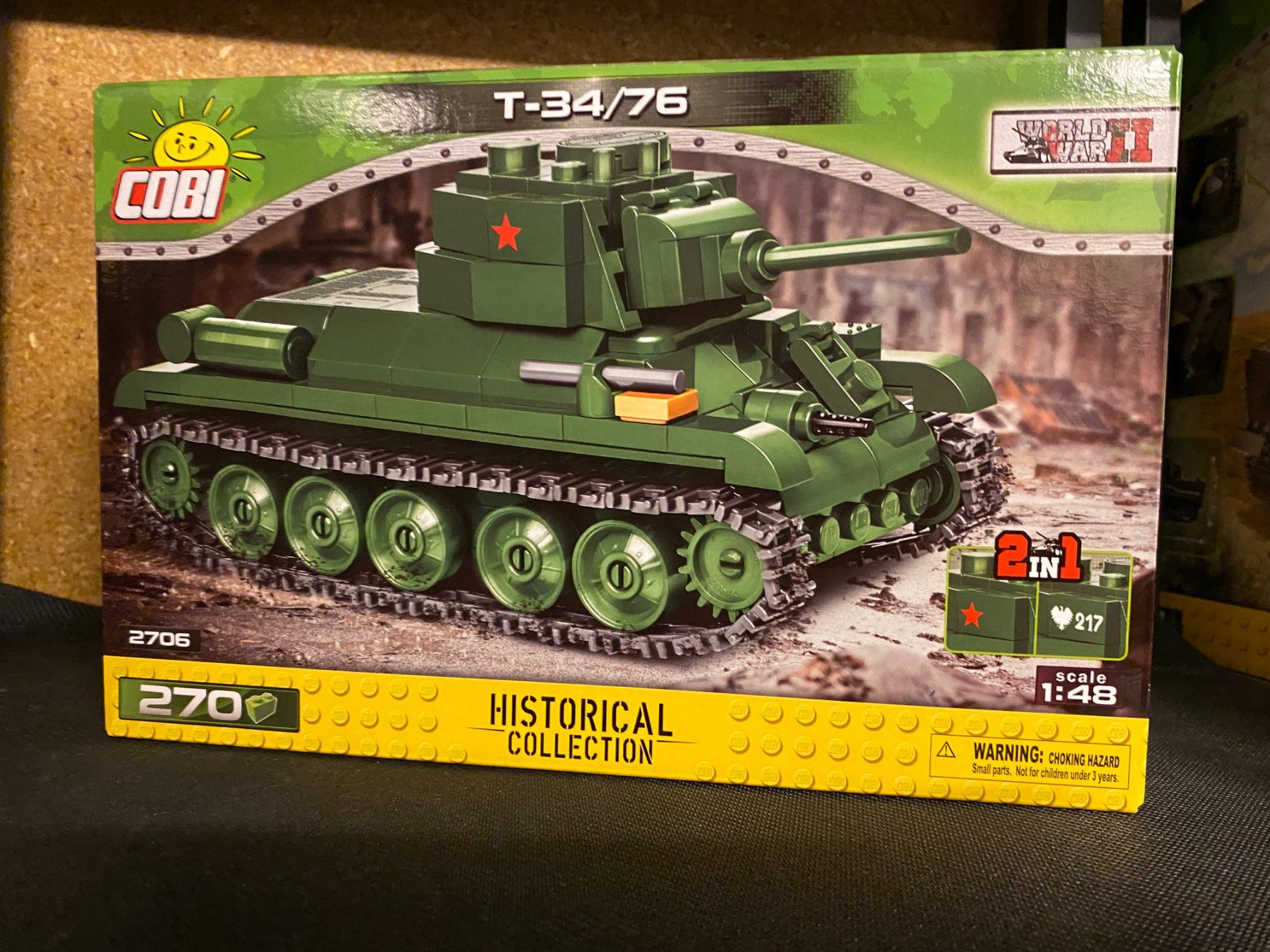 Cobi 2706 T-34/76 WWII Panzer Bausatz, Neu, OVP, Ungeöffnet (Neu und ...