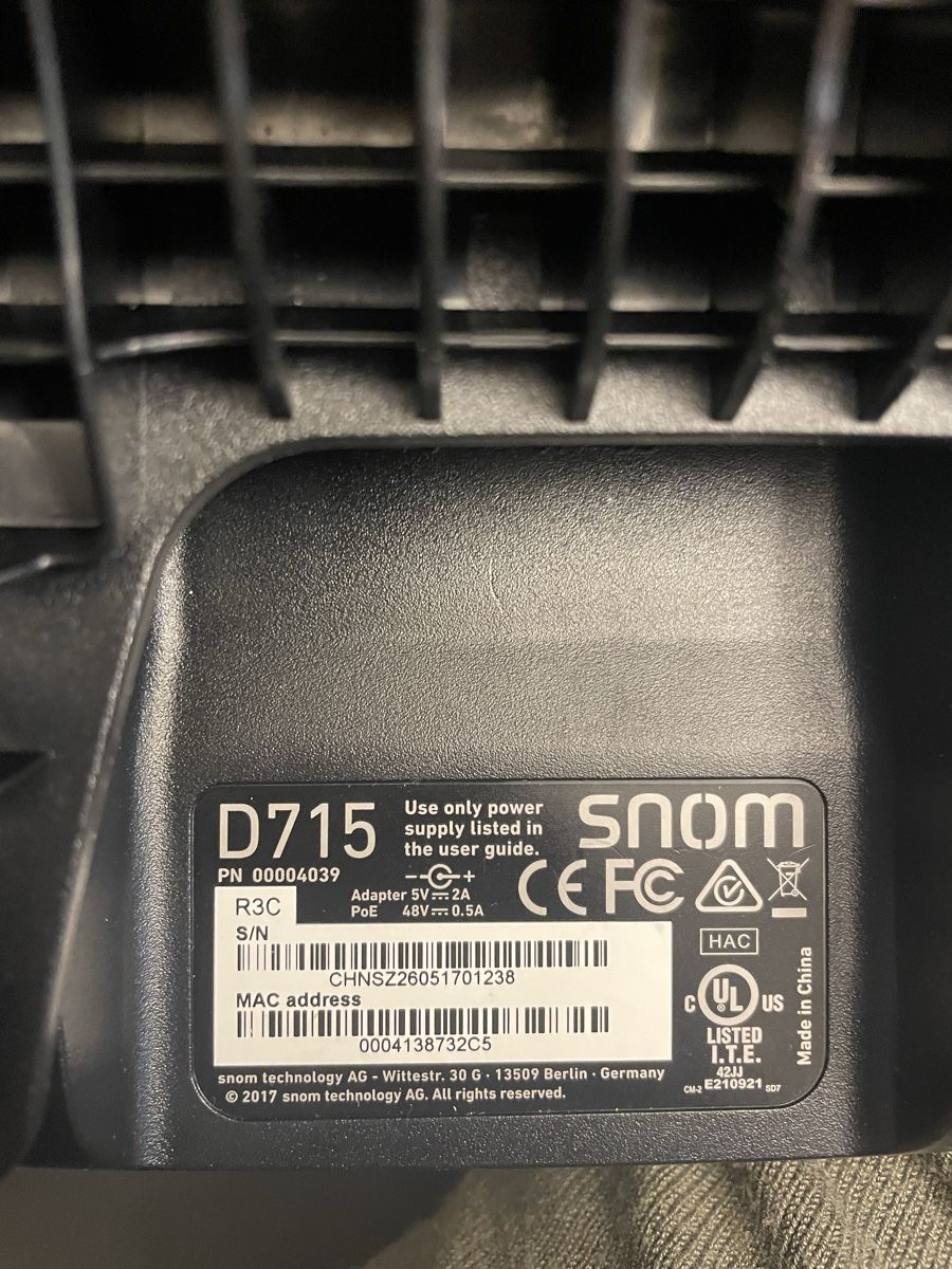 Snom Telefone: Snom - D715 VOIP Telefon - Gebraucht – Gebraucht aus Würenlos von Aj71 1