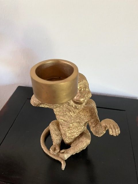 Kerzenständer: Kerzenständer Affe gold – Gebraucht aus Lohn-Ammannsegg von nad_nzl8 3