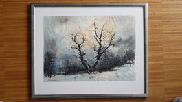 Winterlandschaft ob Stäfa, Erwin Kohlund 1989