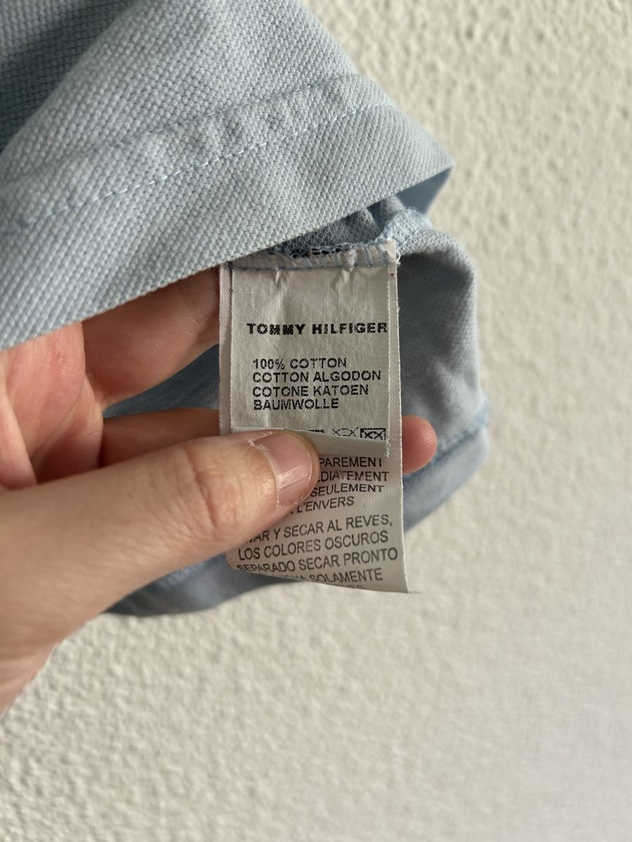 Tommy Hilfiger Magliette Polo: Polo Tommy Hilfiger bleu clair, taille M – Usato da Morges venduto da cat_6cm9 3