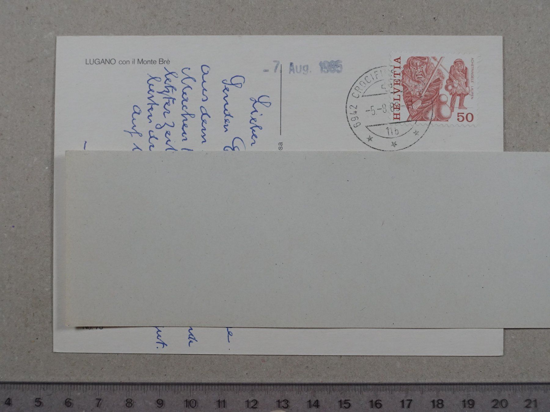 Cartes postales: Lugano, 1985 – D'occasion à Lenzburg par fh1 1