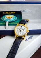 Longines Chronograph Vergoldet Verpackung+Garantie
