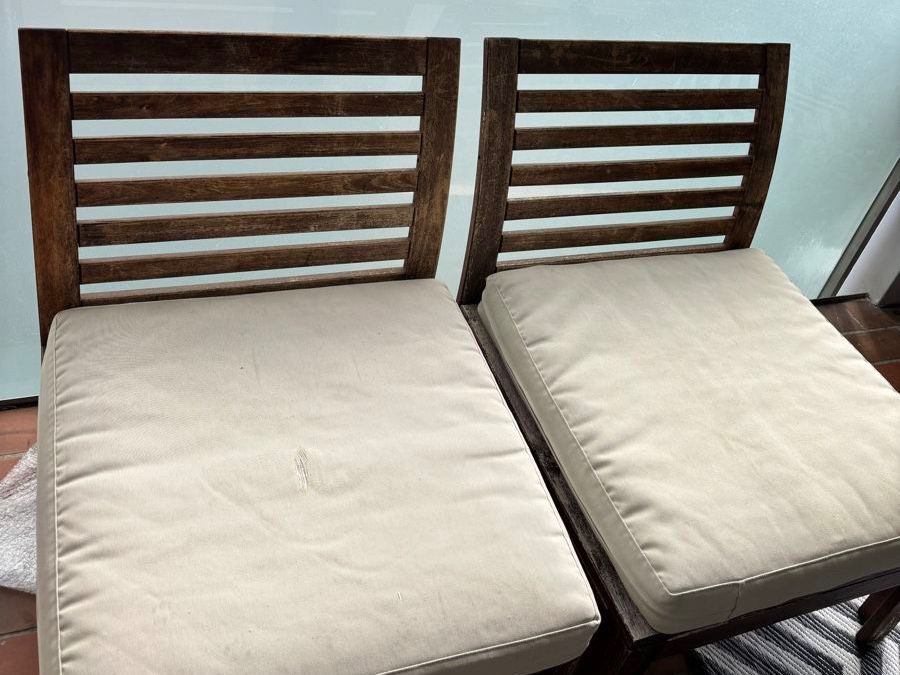 Ikea Sedie: Gartenstühle Holz 2er Set gebraucht – Usato da Münchenstein venduto da anna8713