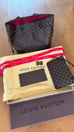 Louis Vuitton Neverfull Damier Ebene NM MM mit Originalbeleg