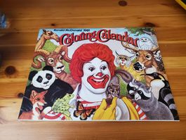 Calendrier Ronald McDonald Usa 1981, parfait état!