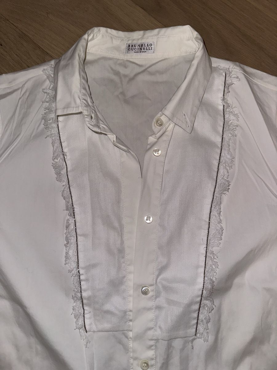 Brunello Cucinelli Blusen: BRUNELLO CUCINELLI - Chemise blanche - taille M – Neu (gemäss Beschreibung) aus Genève von Lucie.hwrth 1