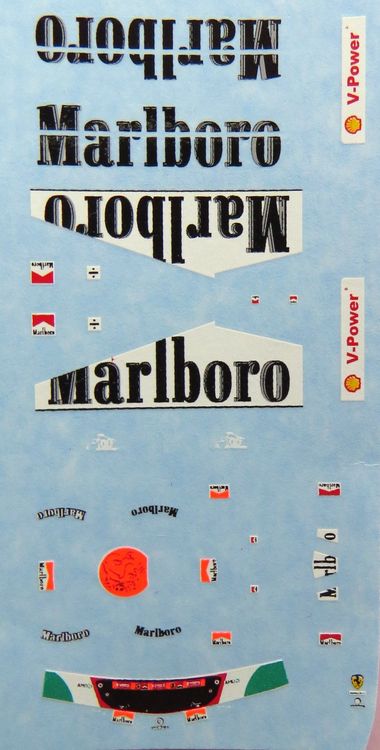 decal 1/43 SPONSOR TECNICI FERRARI F1 Tameo DG15